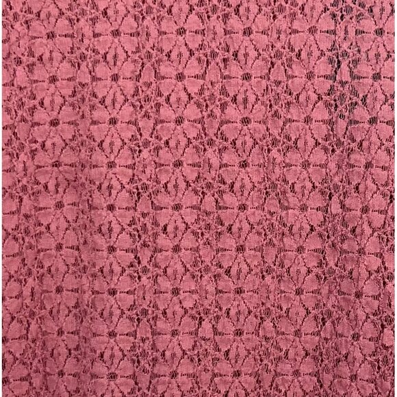 Adrianna Papell Mesarose Textured Blouse Shirt Button Front Pink Size Large New - Picture 6 of 11